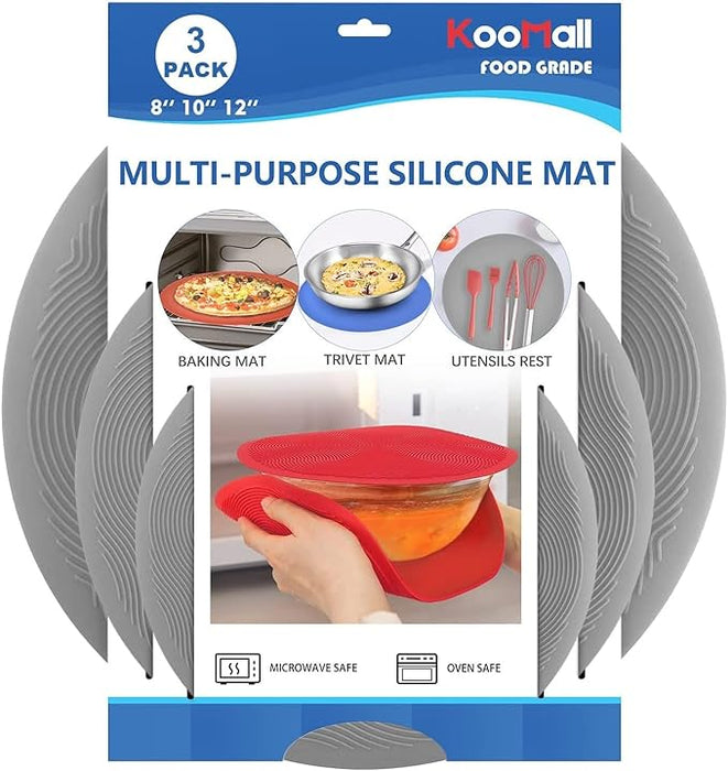 Silicone Microwave Mat Red