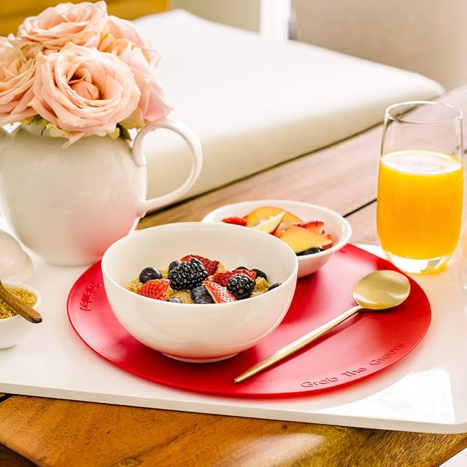 Silicone Microwave Mat Red