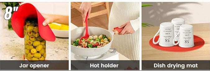 Silicone Microwave Mat Cement & Pink