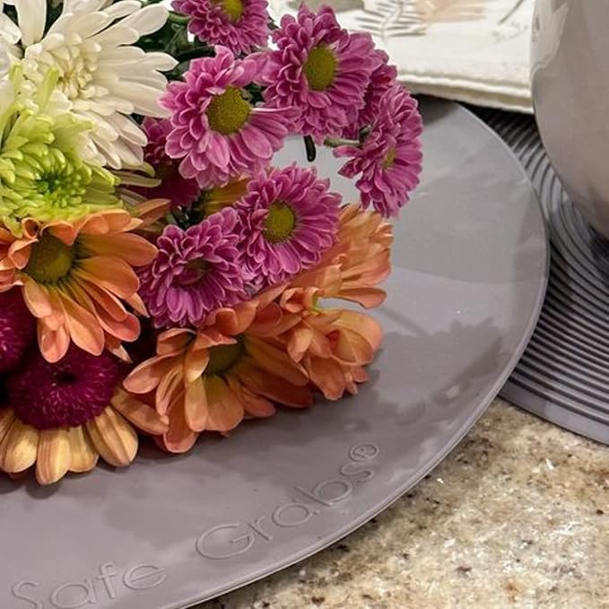 Silicone Microwave Mat Blue & Pink