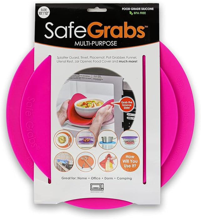 Silicone Microwave Mat Blue & Pink