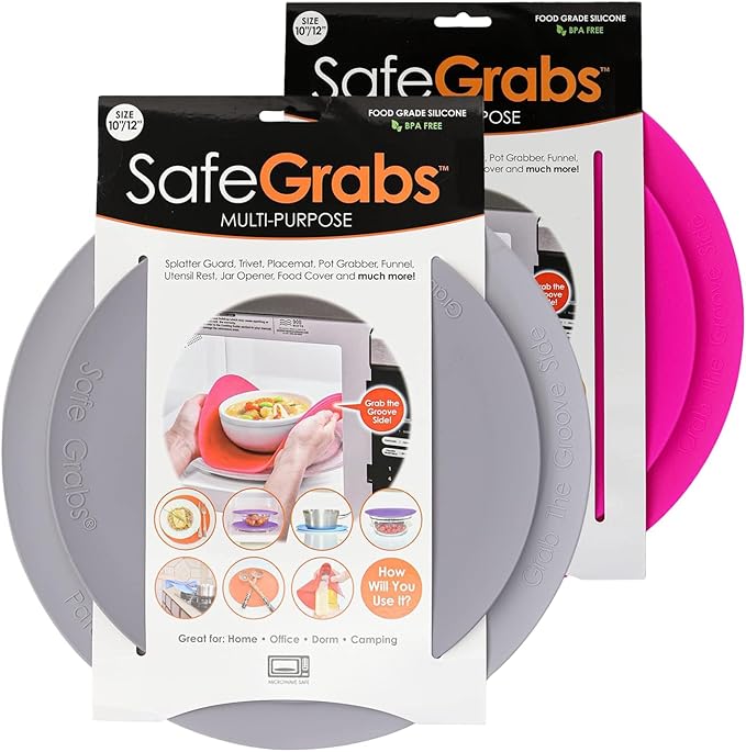 Silicone Microwave Mat Blue & Pink