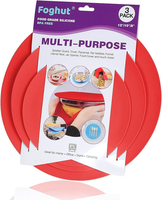 Silicone Microwave Mat Cement & Pink